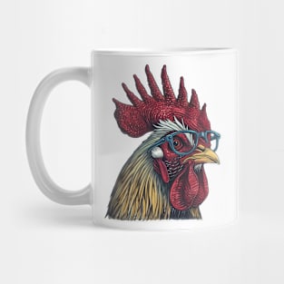 Crowing with Confidence: The Dapper Rooster! Mug